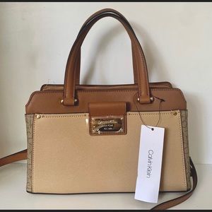 Calvin Klein Brown Leather Purse